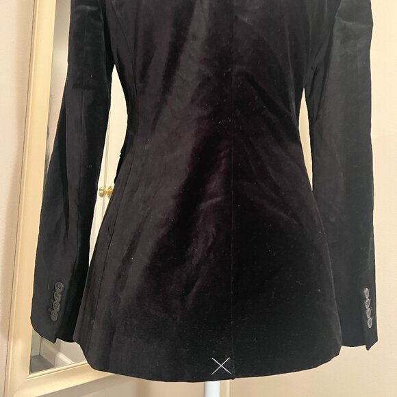 NWT Ann Taylor Black Velvet Single Button Jacket, SIze 4 - Picture 12 of 16